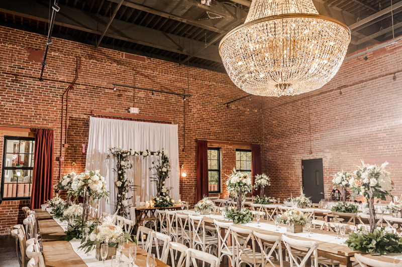 Beautiful wedding color palette at Union Mills